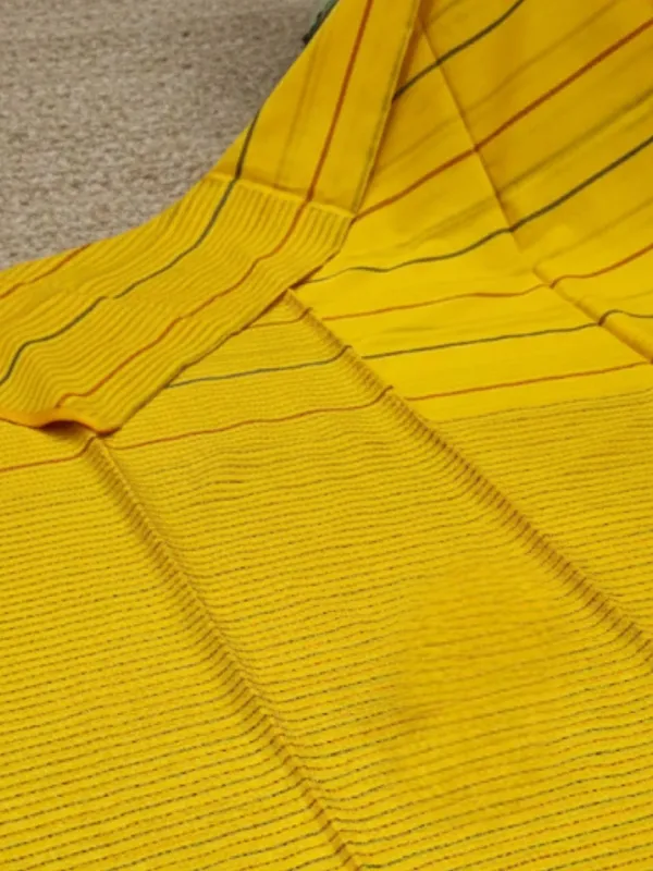 Samanvaya_Embroidery_Handloom_Pure_Cotton_Saree_Yellow