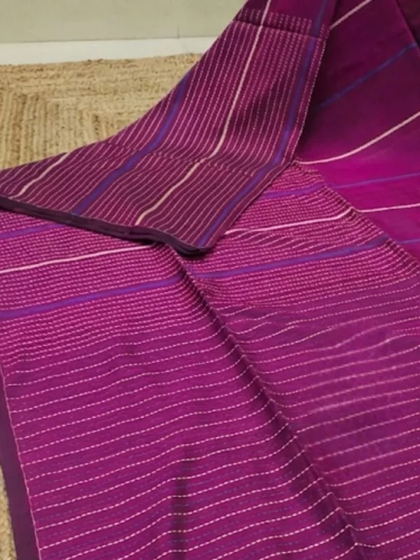 Samanvaya_Embroidery_Handloom_Pure_Cotton_Saree_Purple