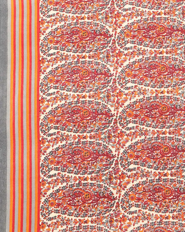 Red_Paisley_Kashmiri_Silk_Saree,_Striped_Border_|_Taal