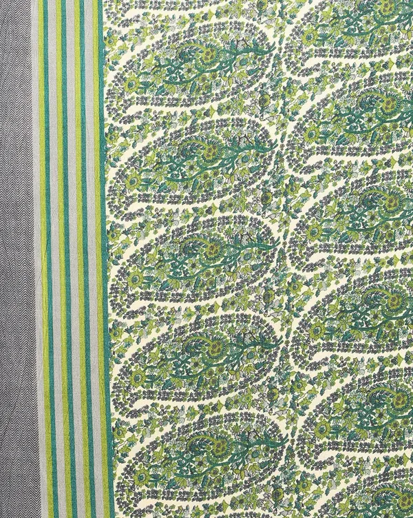 Green_&_White_Paisley_Kashmiri_Silk_Saree_|_Taal