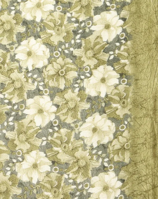 Olive_Green_Floral_&_Geometric_Kashmiri_Silk_Saree_|_Kyaari