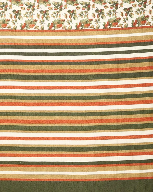 Green_&_Orange_Floral_Kashmiri_Silk_Saree,_Striped_|_Kyaari