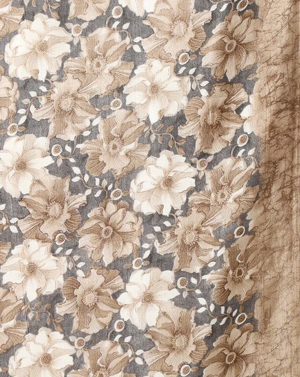 Taupe_Floral_Kashmiri_Silk_Saree,_Panelled_Pallu_|_Kyaari