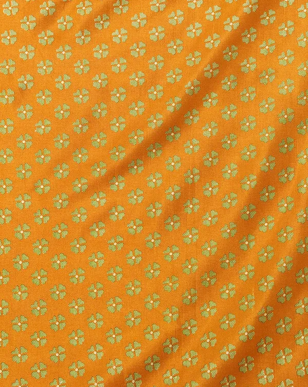 Off_White_&_Mustard_Figurative_Printed_Kashmiri_Silk_Saree_|_Manzar