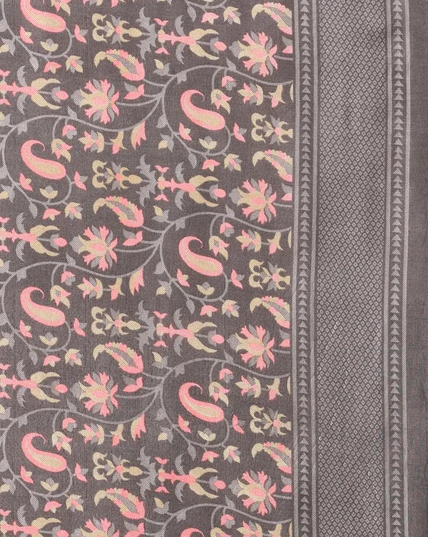 Grey_Floral_Paisley_Printed_Kashmiri_Silk_Saree_|_Silsila