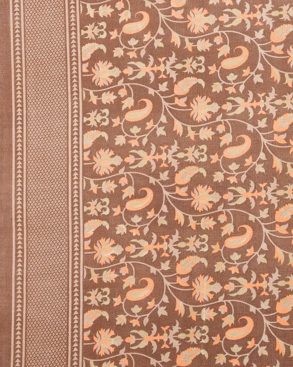 Brown_Floral_Paisley_Printed_Kashmiri_Silk_Saree_|_Silsila