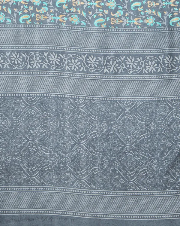 Charcoal_Paisley_Printed_Kashmiri_Silk_Saree_|_Silsila