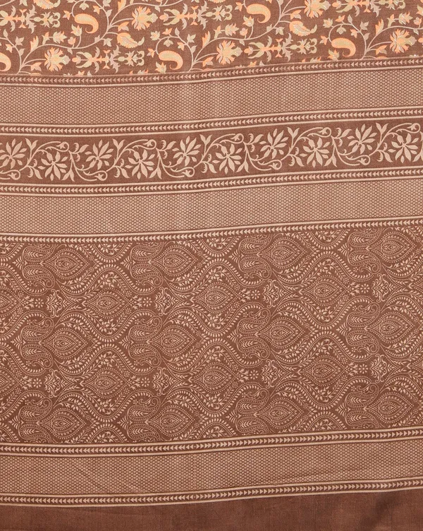 Brown_Paisley_&_Floral_Kashmiri_Silk_Printed_Saree_|_Manzil