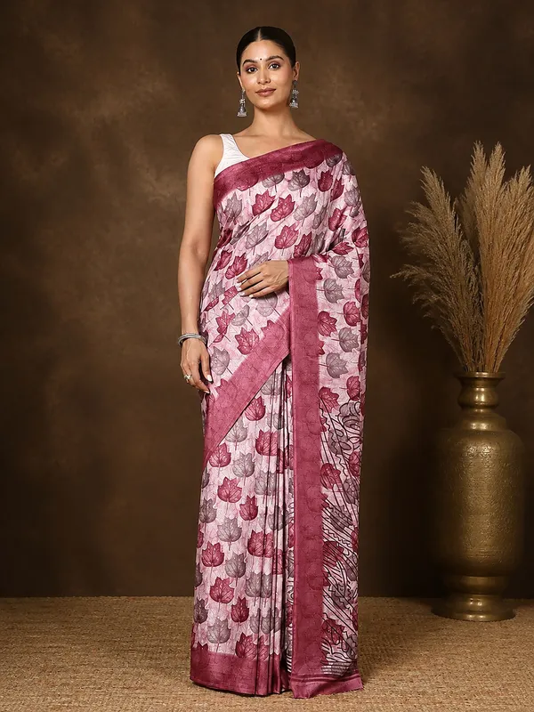 Pale_Pink_Floral-Pallu_Kashmiri_Silk_Printed_Saree_|_Patjhad