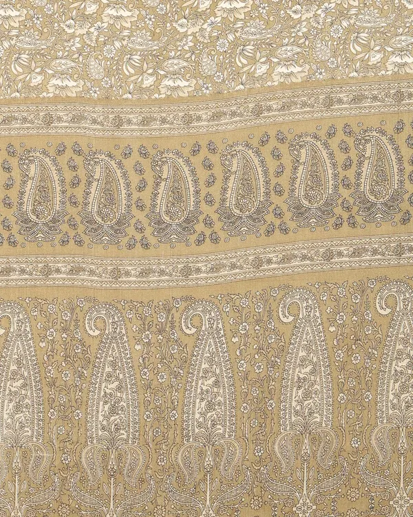 Olive_Paisley_Printed_Kashmiri_Silk_Saree_|_Silsila