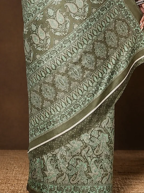Sage_Green_Paisley_Printed_Kashmiri_Silk_Saree_|_Silsila