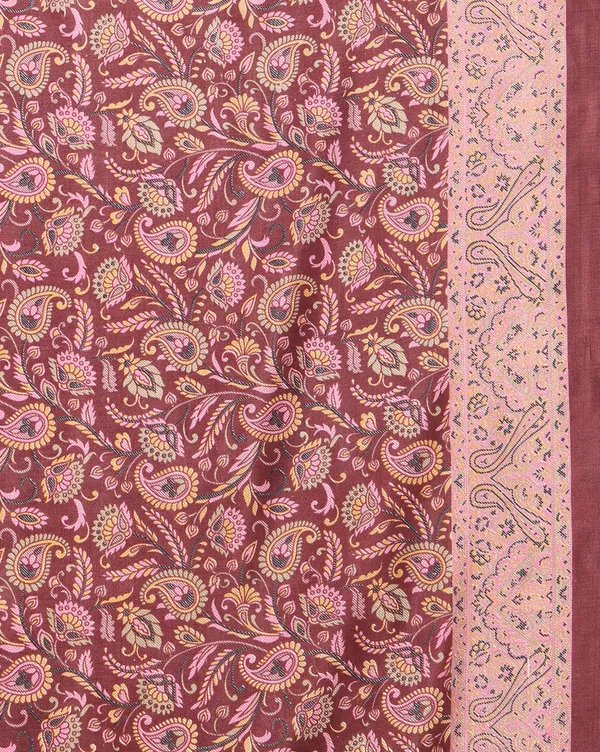 Maroon_Gold_Paisley_Printed_Kashmiri_Silk_Saree_|_Silsila