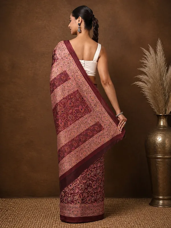 Maroon_Gold_Paisley_Printed_Kashmiri_Silk_Saree_|_Silsila