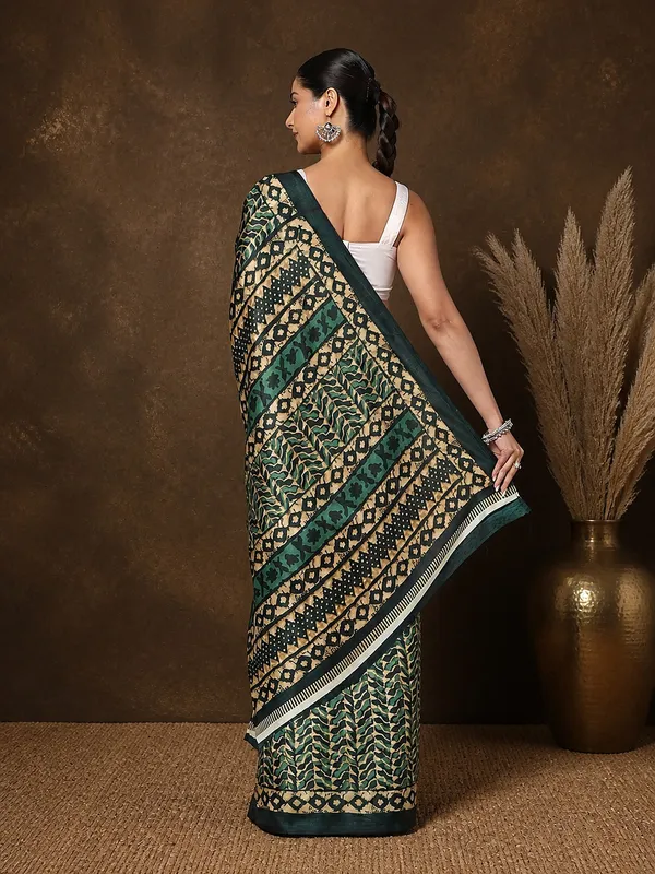 Green_&_Gold_Geometric_Kashmiri_Silk_Saree_|_Taal