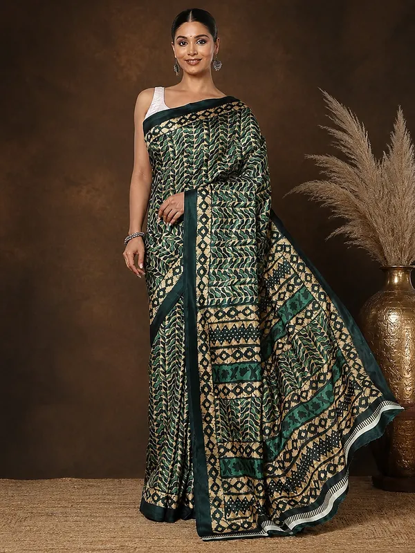 Green_&_Gold_Geometric_Kashmiri_Silk_Saree_|_Taal