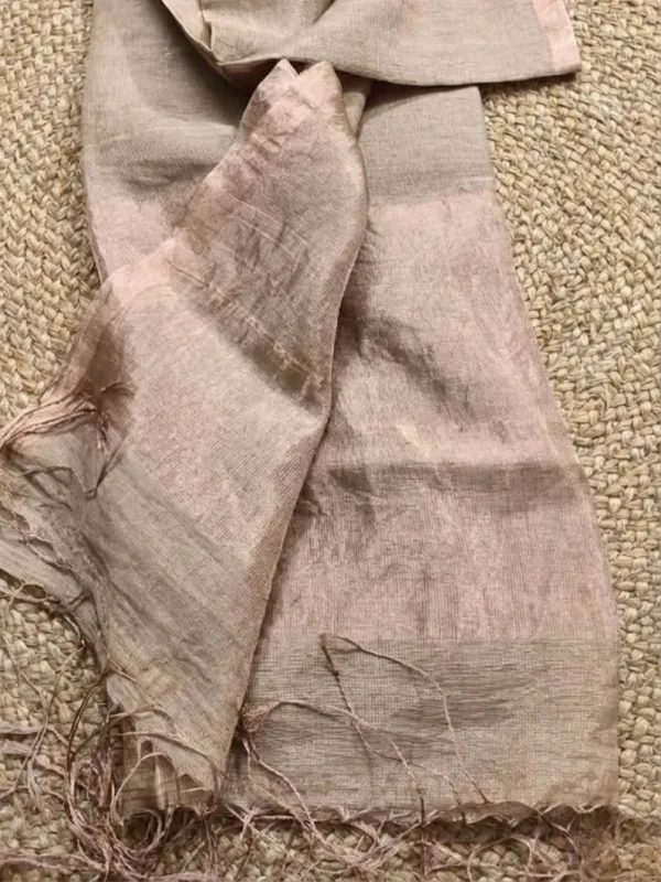 Iraaya_Pure_Handloom_Jayashree_Silk_Linen_Saree_Calm_Beige