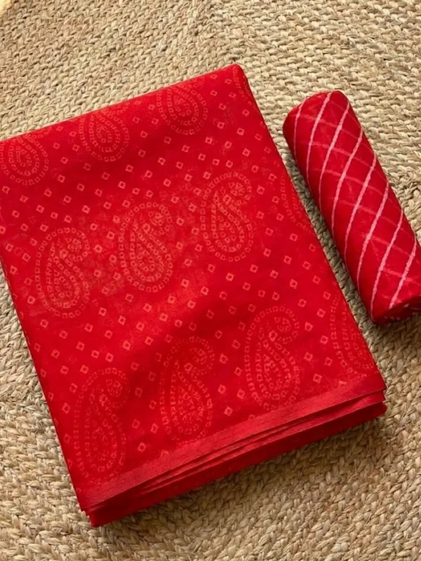 Dye_&_Drape_Kota_Doria_Lehariya_Bandhej_Saree_Bright_Red