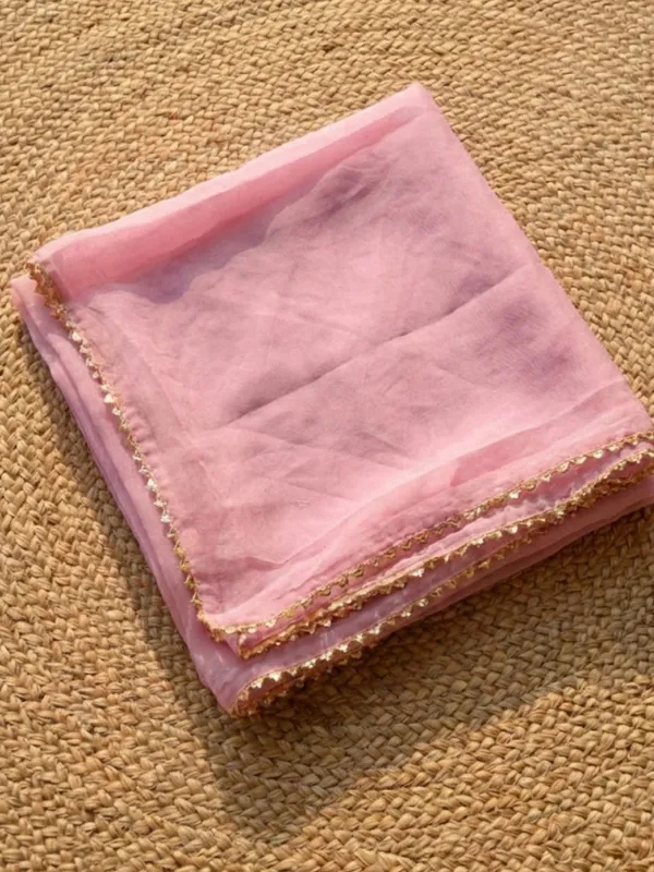 Gulnaar_Organza_Silk_Gota_Patti_Suit_(T+B+D)_Set_Baby_Pink