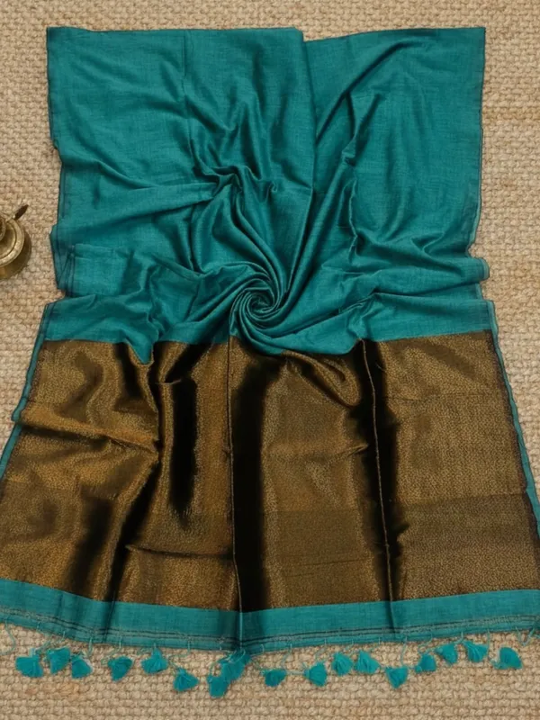 Myraaj_Pure_Cotton_Handloom_Saree_Sea_Green