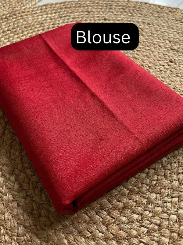 Myraaj_Pure_Cotton_Handloom_Saree_Deep_Red