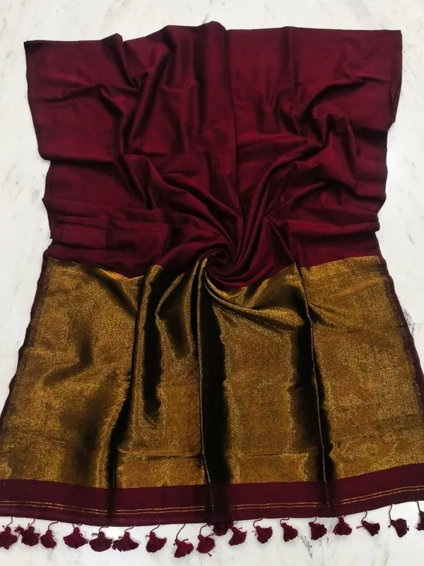 Myraaj_Pure_Cotton_Handloom_Saree_Wine