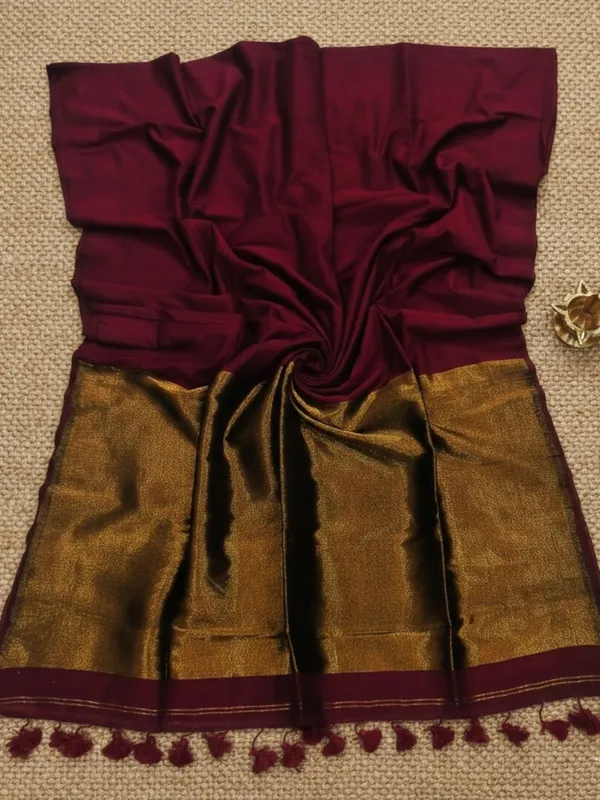 Myraaj_Pure_Cotton_Handloom_Saree_Wine