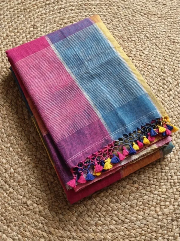 Vaanya_Pure_Linen_Graceful_Handloom_Saree