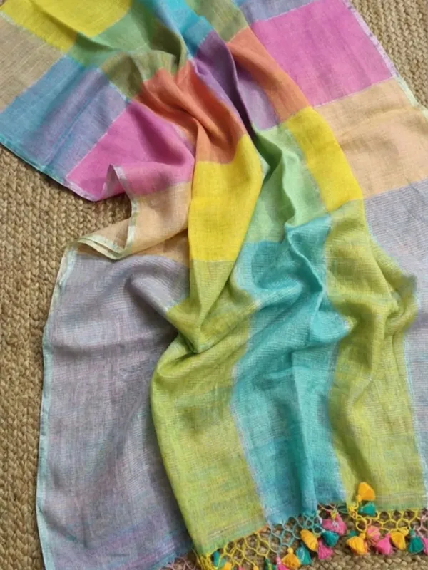 Vaanya_Pure_Linen_Lustrous_Handloom_Saree