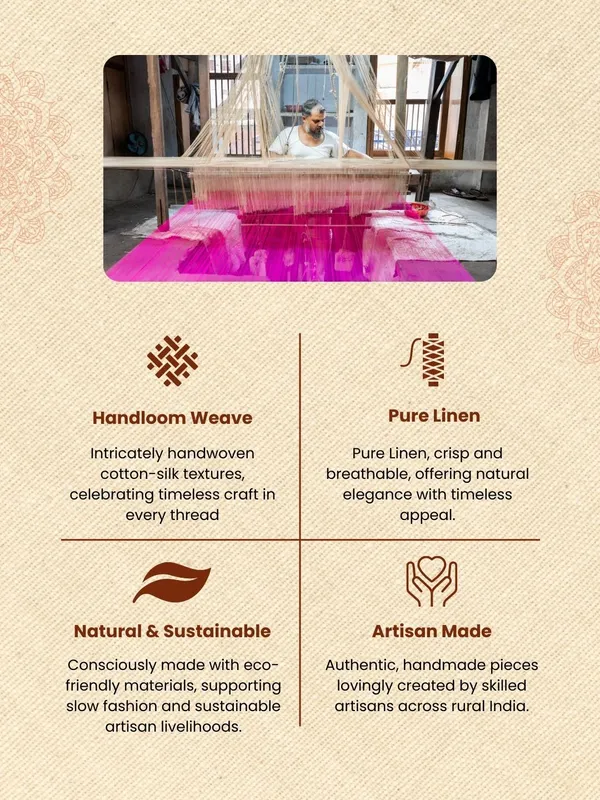 Vaanya_Pure_Linen_Textured_Handloom_Saree