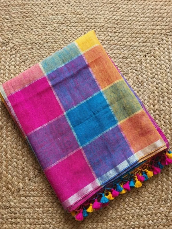 Vaanya_Pure_Linen_Mystic_Handloom_Saree