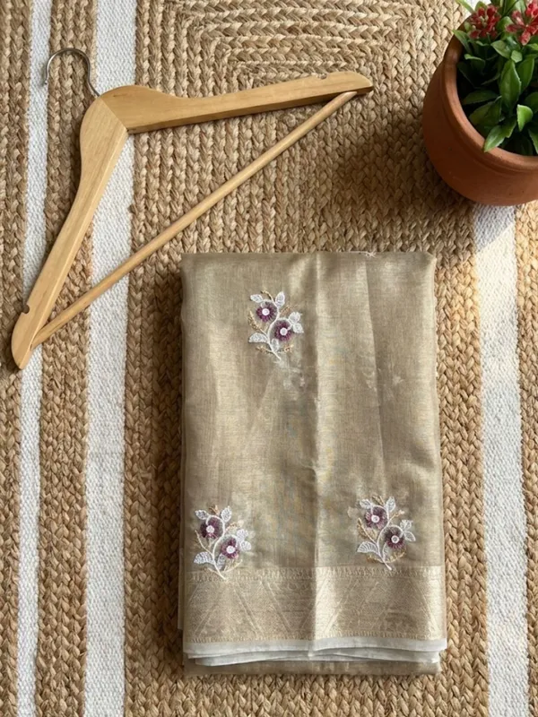 Eshira_Kota_Doria_Semi_Silk_Saree_Muted_Bronze