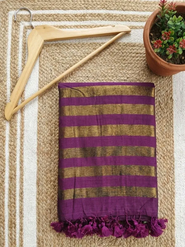 Zariya_Pure_Handloom_Cotton_Saree_Purple