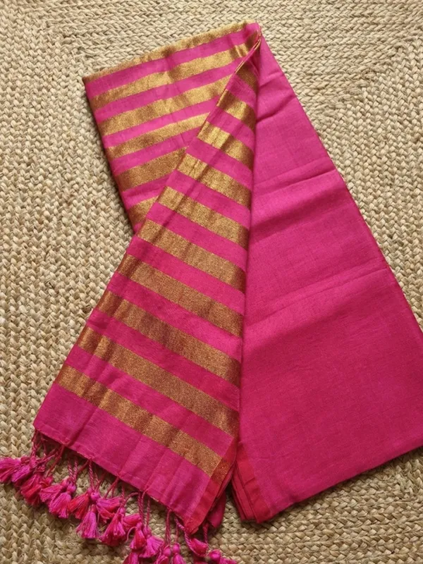 Zariya_Pure_Handloom_Cotton_Saree_Hot_Pink
