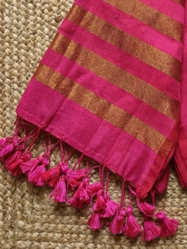 Zariya_Pure_Handloom_Cotton_Saree_Hot_Pink