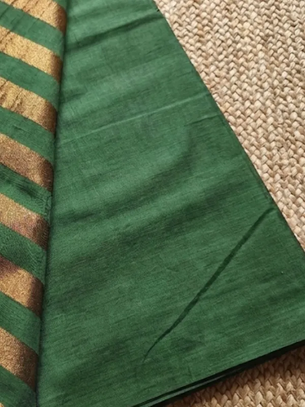 Zariya_Pure_Handloom_Cotton_Saree_Forest_Green