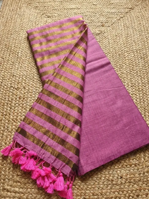 Zariya_Pure_Handloom_Cotton_Saree_Orchid_Pink
