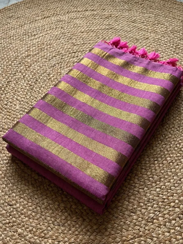 Zariya_Pure_Handloom_Cotton_Saree_Orchid_Pink