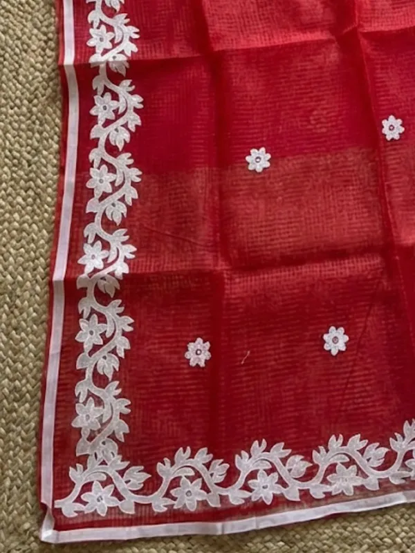 Bunaiya_Pure_Noil_Kota_Cotton_Saree_Red
