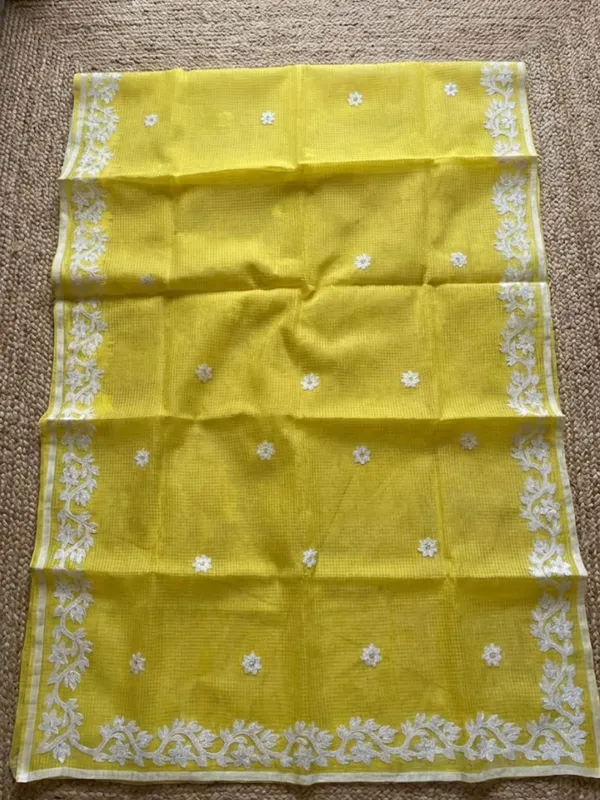 Bunaiya_Pure_Noil_Kota_Cotton_Saree_Yellow
