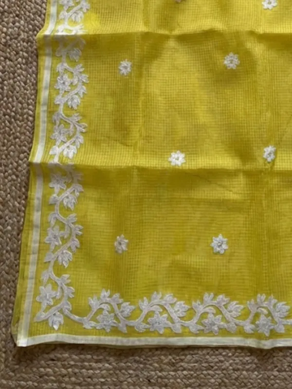 Bunaiya_Pure_Noil_Kota_Cotton_Saree_Yellow