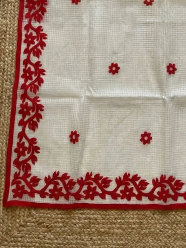 Bunaiya_Pure_Noil_Kota_Cotton_Saree_Pearl_White