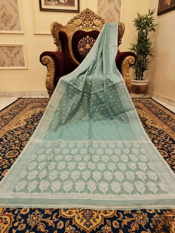Samaira_Pure_Silk_Linen_Handloom_Saree_Pale_Green