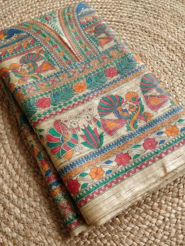 Rangira_Silkmark_Ghicha_Tussar_Silk_Saree_Tan_Beige