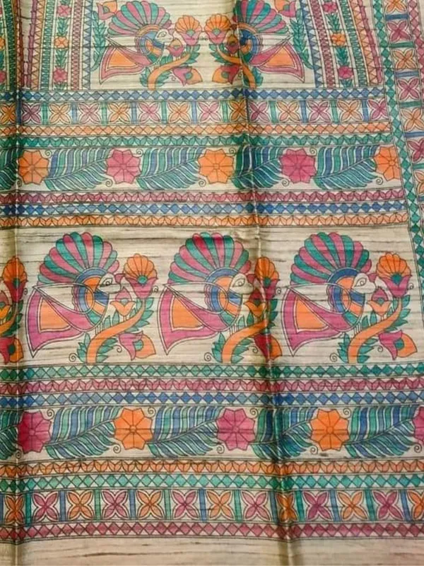 Rangira_Silkmark_Ghicha_Tussar_Silk_Saree_Tan_Beige