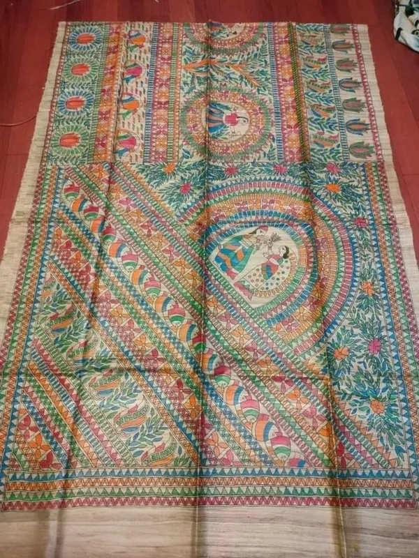 Rangira_Silkmark_Ghicha_Tussar_Silk_Saree_Camel_Beige