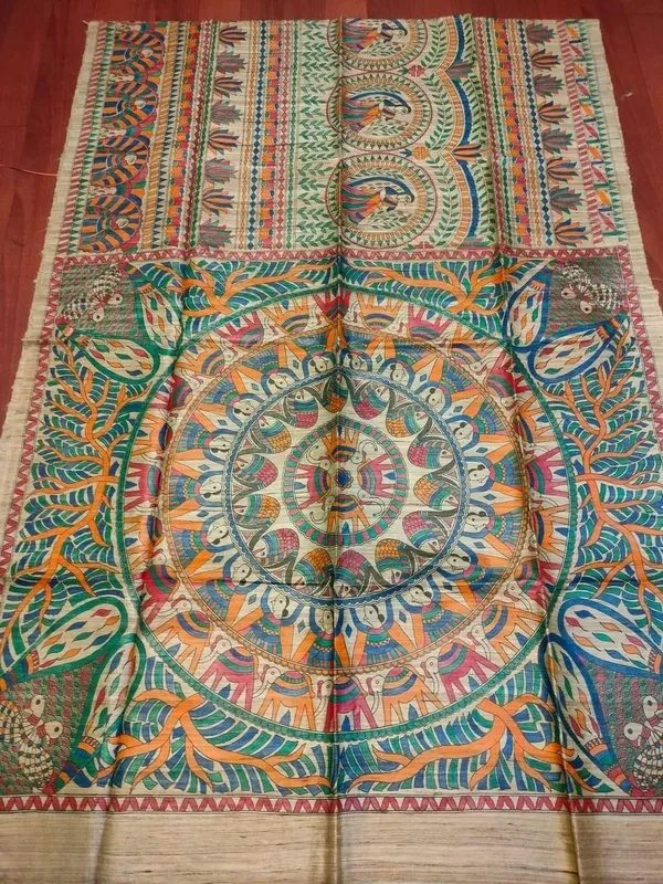 Rangira_Silkmark_Ghicha_Tussar_Silk_Saree_Stone_Beige