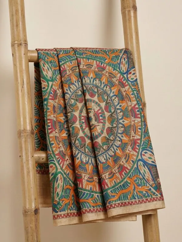 Rangira_Silkmark_Ghicha_Tussar_Silk_Saree_Stone_Beige