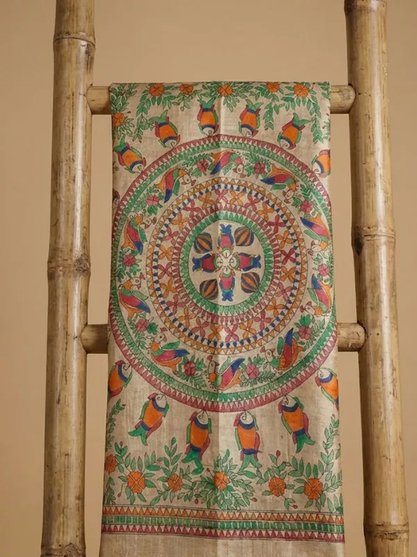 Rangira_Silkmark_Ghicha_Tussar_Silk_Saree_Wheat_Beige
