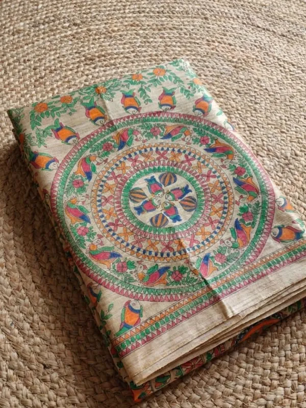Rangira_Silkmark_Ghicha_Tussar_Silk_Saree_Wheat_Beige