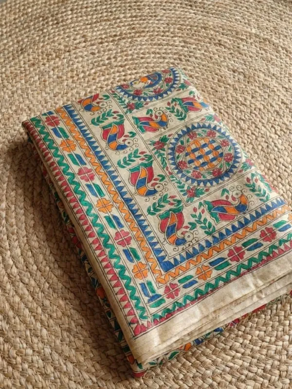 Rangira_Silkmark_Ghicha_Tussar_Silk_Saree_Dusty_Beige